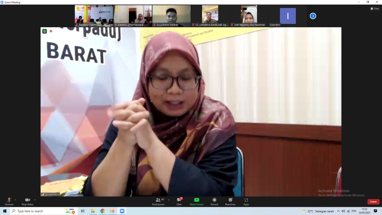 Bawaslu Provinsi Sumatera Barat inventarisir permasalahan  untuk perbaikan Peraturan Bawaslu tentang penyelesaian sengketa Pemilu 2024