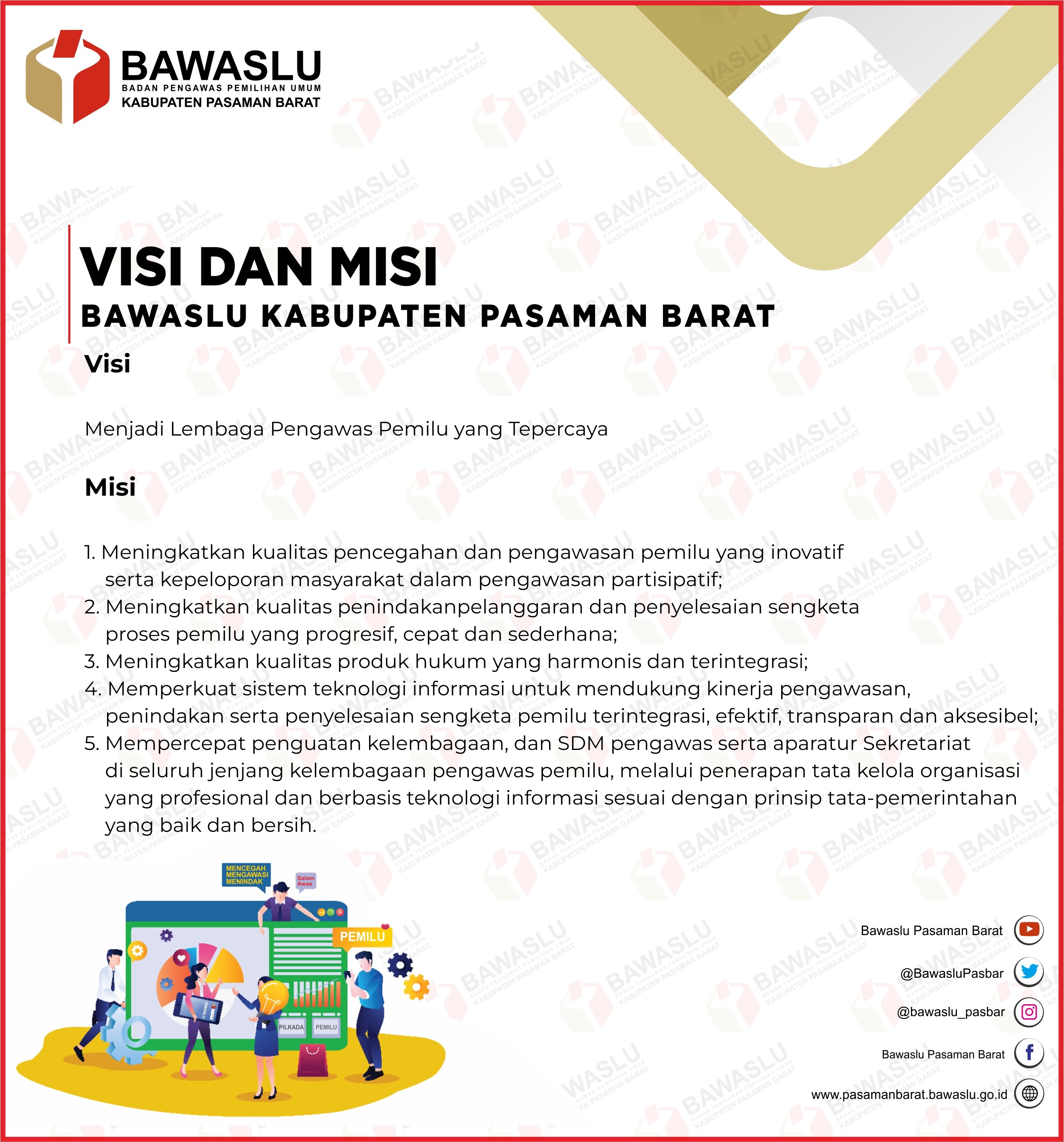 Visi dan Misi Bawaslu