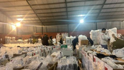 Proses Packing Logistik Pemungutan Suara Ulang (PSU) DPD RI
