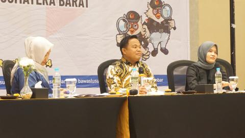 Muhamad Khadafi selaku Koordinator Divisi Pencegahan, Partisipasi masyarakat dan Hubungan masyarakat Bawaslu Provinsi Sumatera Barat