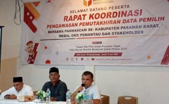 Rakor Pengawasan Pemutakhiran Data Pemilih, Ketua Bawaslu Pasbar: Awasi Potensi Kesalahan