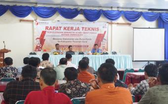 SAMAKAN PERSEPSI, BAWASLU PASAMAN BARAT GELAR RAPAT KERJA TEKNIS PENYELESAIAN SENGKETA ACARA CEPAT