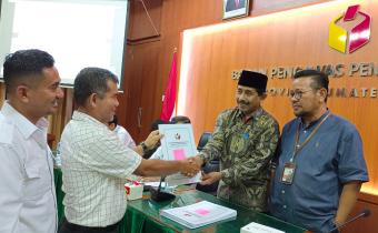 Bawaslu Pasaman Barat Hadiri Kegiatan Sosialisasi Perubahan RAB  Pengawasan Tahapan Pemilu 2024