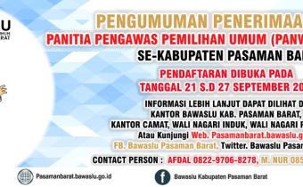 PENDAFTARAN PENERIMAAN  PANWASLU KECAMATAN DI BUKA