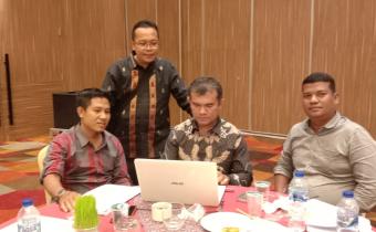 Bawaslu Pasbar mengikuti Bimtek Penyelenggaraan Penyelesaian Sengketa Proses Pemilu