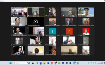 Zoom Meeting Sosialisasi Self-Assessment Questionnaire Monitoring dan Evaluasi Keterbukaan Informasi Publik Bawaslu Kabupaten/Kota Tahun 2024 , Jumat. 07/06/2024.