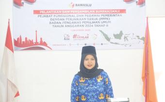 Pelantikan PPPK Tahap II, Sekjen Bawaslu RI Lantik Pegawai Bawaslu Kabupaten Pasaman Barat Secara Daring