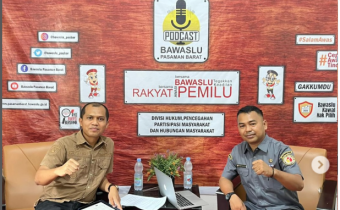 Bawaslu Kabupaten Pasaman Barat Gelar Podcast Bersama Kwartir Cabang Gerakan Pramuka, Angkat Tema "Pemuda Siaga, demokrasi Berjaya : Kiprah Saka Adhyatsa Pemilu Di Pasaman Barat