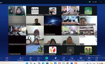 Tampilan layar plafom Zoom SKP